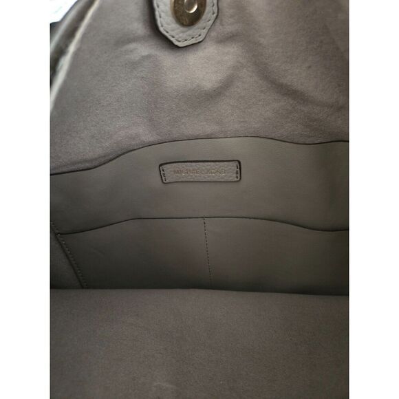 Michael Kors Junie Pebbled Leather Gray Crossbody Bag - Picture 3 of 9